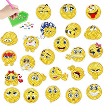 Charger l'image dans la galerie, Diamond Painting 5D 24 Feuilles d'Autocollants Emoji