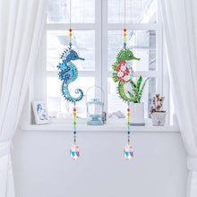 Charger l'image dans la galerie, Carillon en Cristal Diamond Painting 5D Hippocampe 2 Pièces