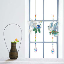 Charger l'image dans la galerie, Carillon en Cristal Diamond Painting 5D Columbes 2 Pièces