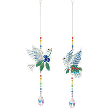 Charger l'image dans la galerie, Carillon en Cristal Diamond Painting 5D Columbes 2 Pièces