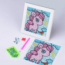 Charger l'image dans la galerie, Diamond Painting 5D Enfants Licorne avec Cadre Photo