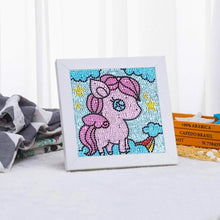 Charger l'image dans la galerie, Diamond Painting 5D Enfants Licorne avec Cadre Photo