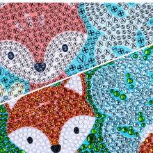 Charger l'image dans la galerie, Porte-Clés Diamond Painting 5D Renard avec Cadre Photo