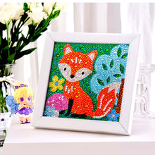 Charger l'image dans la galerie, Porte-Clés Diamond Painting 5D Renard avec Cadre Photo