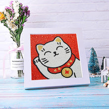 Charger l'image dans la galerie, Diamond Painting 5D Chat pour Enfants avec Cadre Photo