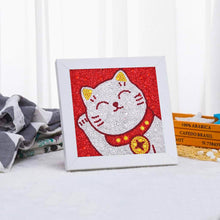 Charger l'image dans la galerie, Diamond Painting 5D Chat pour Enfants avec Cadre Photo