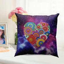 Charger l'image dans la galerie, Housse de Coussin Diamond Painting 5D 30x30 cm Mandala Cœur