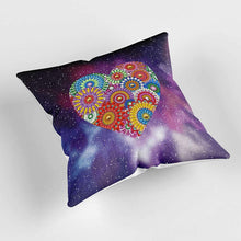 Charger l'image dans la galerie, Housse de Coussin Diamond Painting 5D 30x30 cm Mandala Cœur