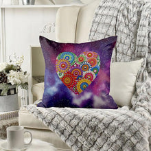 Charger l'image dans la galerie, Housse de Coussin Diamond Painting 5D 30x30 cm Mandala Cœur