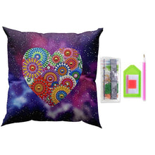 Charger l'image dans la galerie, Housse de Coussin Diamond Painting 5D 30x30 cm Mandala Cœur
