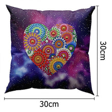 Charger l'image dans la galerie, Housse de Coussin Diamond Painting 5D 30x30 cm Mandala Cœur