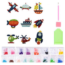 Charger l'image dans la galerie, Ensemble d'Autocollants Diamond Painting Avions pour Enfants