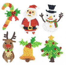 Charger l'image dans la galerie, Ensemble d'Autocollants Diamond Painting "Joyeux Noël" pour Enfants