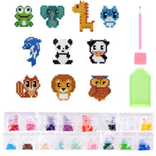 Charger l'image dans la galerie, Ensemble d'Autocollants Diamond Painting avec Animaux pour Enfants