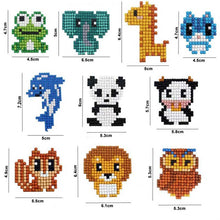 Charger l'image dans la galerie, Ensemble d'Autocollants Diamond Painting avec Animaux pour Enfants