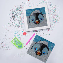 Charger l'image dans la galerie, Diamond Painting 5D Enfants Pingouin avec Cadre Photo