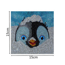 Charger l'image dans la galerie, Diamond Painting 5D Enfants Pingouin avec Cadre Photo
