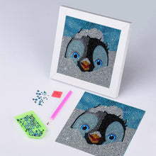 Charger l'image dans la galerie, Diamond Painting 5D Enfants Pingouin avec Cadre Photo