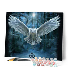 Charger l'image dans la galerie, peinture par numéros | Chouette porteuse de croix | animaux, chouettes et hiboux, complexe | FiguredArt
