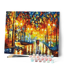 Charger l'image dans la galerie, peinture par numéros | Pluie dans le parc | complexe, reproduction, ville | FiguredArt