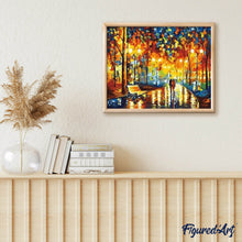 Charger l'image dans la galerie, peinture par numéros | Pluie dans le parc | complexe, reproduction, ville | FiguredArt