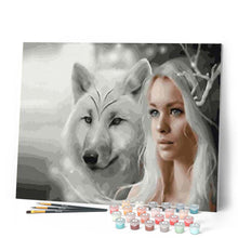 Charger l'image dans la galerie, peinture par numéros | Louve et Beauté | animaux, intermédiaire, loups | FiguredArt