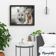 Charger l'image dans la galerie, peinture par numéros | Louve et Beauté | animaux, intermédiaire, loups | FiguredArt