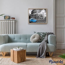 Charger l'image dans la galerie, peinture par numéros | Colisée Fiat Bleue | france, intermédiaire, ville | FiguredArt