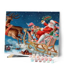 Charger l'image dans la galerie, peinture par numéros | Père Noël en Amérique | Intermédiaire, Noël | FiguredArt