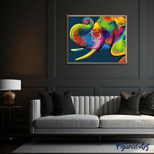 Charger l'image dans la galerie, peinture par numéros | Eléphant Pop Art | animaux, facile, france, Pop Art, éléphants | FiguredArt
