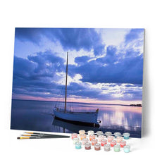 Charger l'image dans la galerie, peinture par numéros | Bateau après l’Orage | bateaux, intermédiaire, paysages | FiguredArt