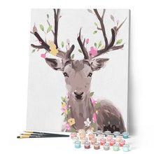 Charger l'image dans la galerie, peinture par numéros | Cerf romantique | animaux, facile, rennes et biches | FiguredArt