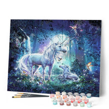 Charger l'image dans la galerie, peinture par numéros | Licorne et son Petit | animaux, complexe, licornes | FiguredArt