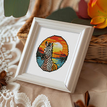 Charger l'image dans la galerie, Mini Diamond Painting 15x20cm (4 pièces) - Oiseaux Tropicaux et Coucher de Soleil