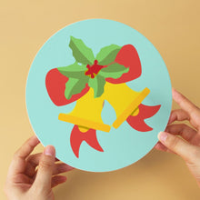 Charger l'image dans la galerie, Mini Série Peinture par Numéros - Disques Ø20cm (6 pièces) - Icônes de Noël menthe