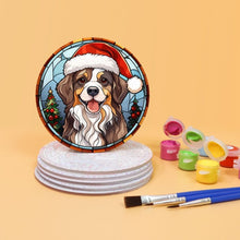 Charger l'image dans la galerie, Peinture par numéros Dessous de Verre 10cm (6 pièces) - Créatures de Noël