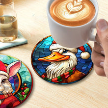 Charger l'image dans la galerie, Peinture par numéros Dessous de Verre 10cm (6 pièces) - Créatures de Noël