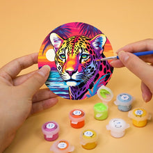 Charger l'image dans la galerie, Peinture par numéros Dessous de Verre 10cm (6 pièces) - Faune Pop Art