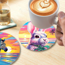 Charger l'image dans la galerie, Peinture par numéros Dessous de Verre 10cm (6 pièces) - Faune Pop Art
