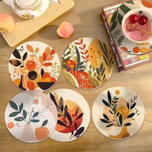 Charger l'image dans la galerie, Peinture par numéros Dessous de Verre 10cm (6 pièces) - Design Botanique Moderne