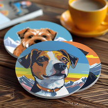 Charger l'image dans la galerie, Peinture par numéros Dessous de Verre 10cm (6 pièces) - Chiens Mignons