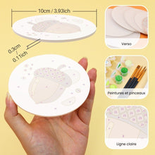 Charger l'image dans la galerie, Peinture par numéros Dessous de Verre 10cm (6 pièces) - Automne douillet