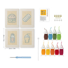 Charger l'image dans la galerie, Punch Needle Kit (4 pièces) avec cadres - Repas Savoureux