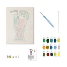 Charger l'image dans la galerie, Punch Needle Kit avec cadre - Limonade Rose