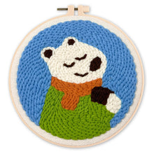 Charger l'image dans la galerie, Punch Needle Hippopotame et écharpe