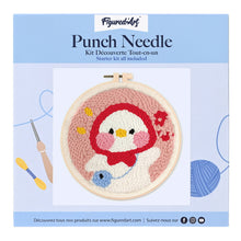 Charger l'image dans la galerie, Punch Needle Caneton et Bonnet rouge