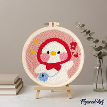 Charger l'image dans la galerie, Punch Needle Caneton et Bonnet rouge