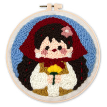 Charger l'image dans la galerie, Punch Needle Petite Alsacienne et Fleurs