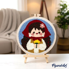 Charger l'image dans la galerie, Punch Needle Petite Alsacienne et Fleurs