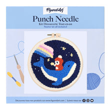 Charger l'image dans la galerie, Punch Needle Baleine et Petit Garçon